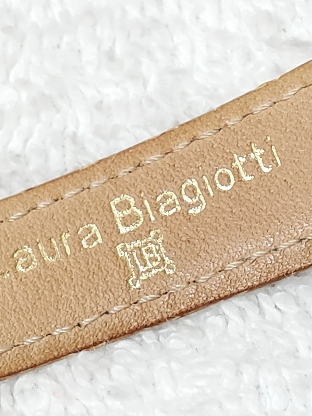 Vintage Laura Biagiotti Gold Plated Women's Watch Pressed Flowers Swiss Made